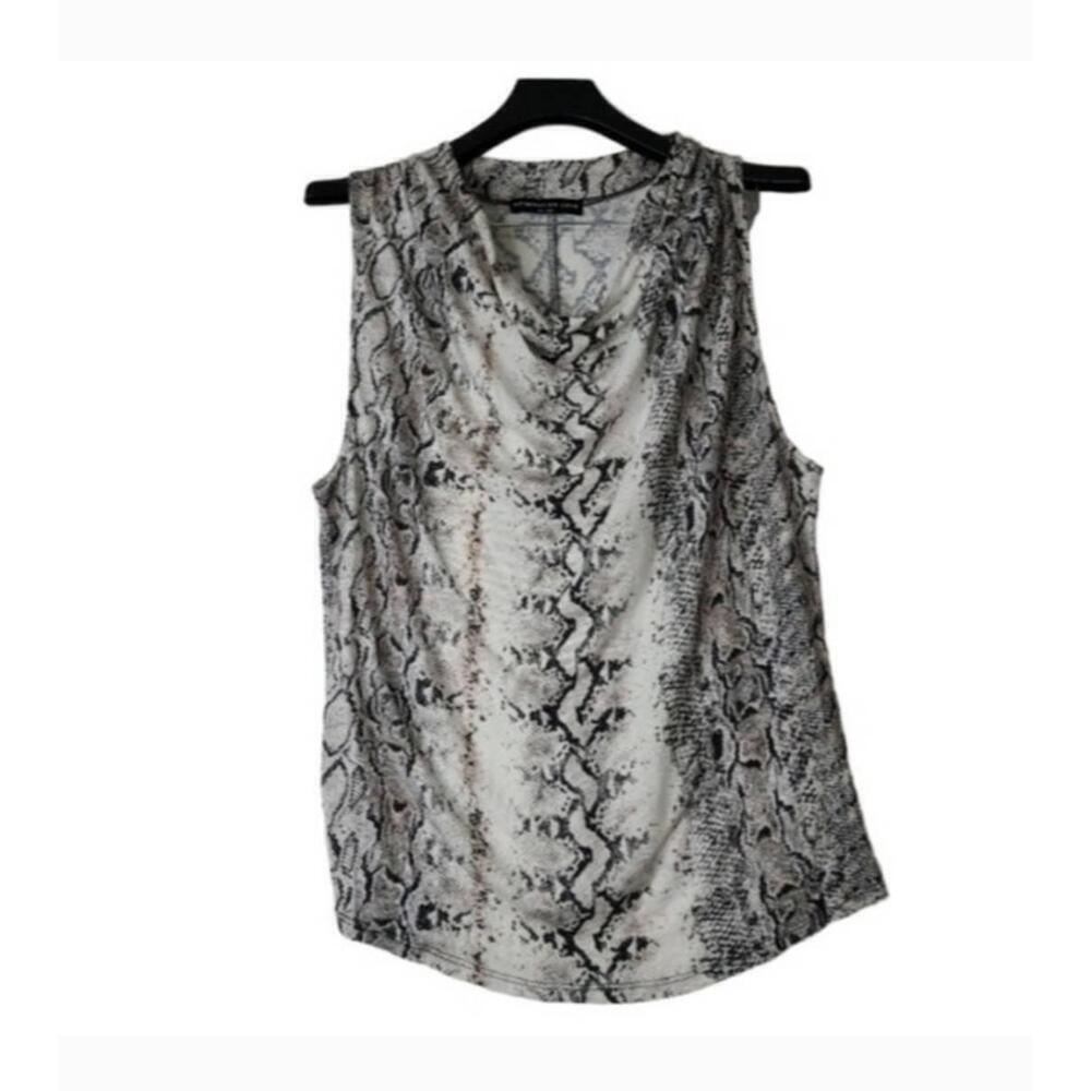 NWOT Generation Love Snakeskin Cowl Neck Sleeveless Tank Blouse